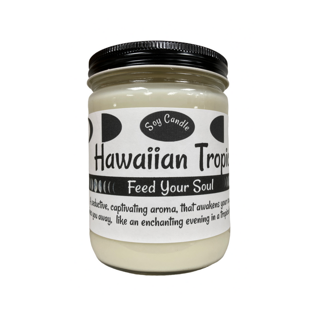 Hawaiian Tropic- 16oz Handmade Soy Wax Candle