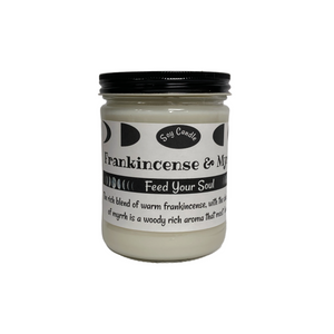 Frankincense and Myrrh -16oz Handmade Soy Wax Candle