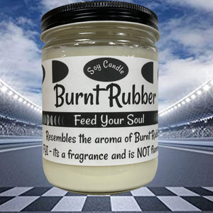 Burnt Rubber 16oz Handmade Soy Wax Candle