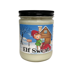Elf Sweat- 16oz Handmade Soy Wax Candle