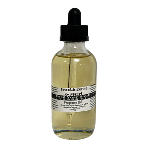 Frankincense and Myrrh -4oz Clear Glass Bottle Fragrance Oil