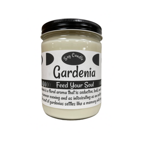 Gardenia- 16oz Handmade Soy Wax Candle
