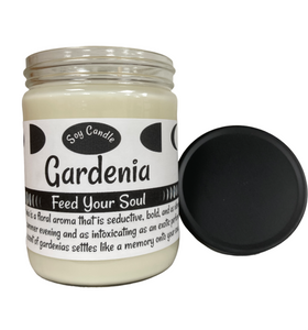 Gardenia- 16oz Handmade Soy Wax Candle