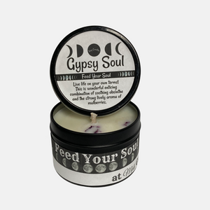 Gypsy Soul- 4oz Handmade Soy Wax Candle Tin