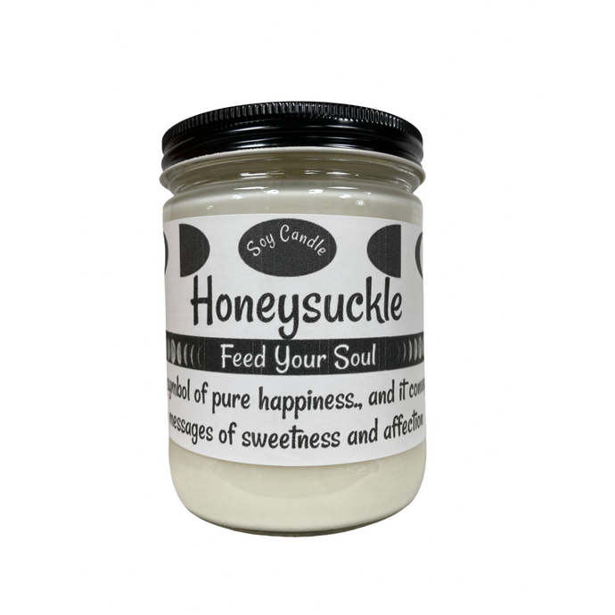 Honeysuckle 16oz Handmade Soy Wax Candle