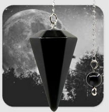 Load image into Gallery viewer, Black Agate Pendulum