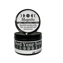 Load image into Gallery viewer, Magnolia -4oz Handmade Soy Wax Candle Tin