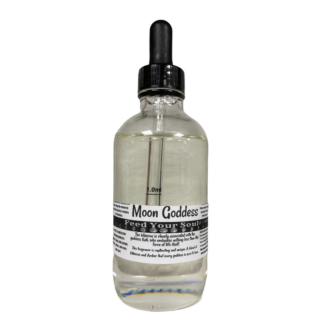Moon Goddess (Hibiscus & Amber)-4oz Clear Glass Bottle Fragrance Oil