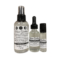 Load image into Gallery viewer, Moon Goddess (Hibiscus &amp; Amber)-Set of Three-1oz Oil, 10ml Roll On, 4oz Body Spray