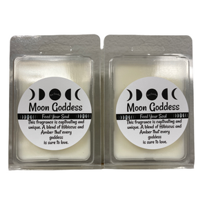 Moon Goddess (Hibiscus & Amber)- Two Packs of Handmade Soy Wax Tarts/Melts