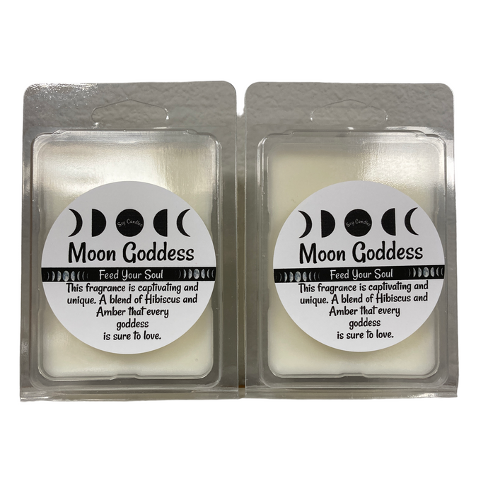 Moon Goddess (Hibiscus & Amber)- Two Packs of Handmade Soy Wax Tarts/Melts