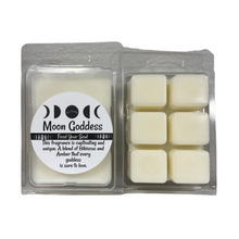 Load image into Gallery viewer, Moon Goddess (Hibiscus &amp; Amber)- Two Packs of Handmade Soy Wax Tarts/Melts