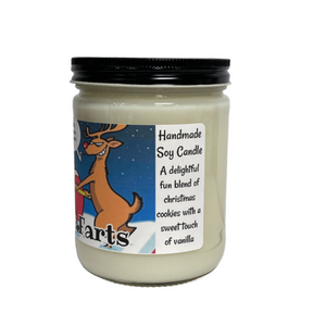 Santa Farts-Elf Sweat- Reindeer Poop- Set of Three- 16oz Handmade Soy Wax Candles