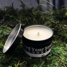 Load image into Gallery viewer, Frankincense and Myrrh- 4oz Handmade Soy Wax Candle Tin