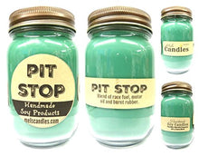 Load image into Gallery viewer, Pit Stop - 16oz Country Jar Soy Candle - Handmade in Rolla MO - Novelty Candles - mels-candles-more