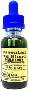 Mels Candles and More Mulberry 1oz 29.5ml Blue Glass Bottle of Essential Oil Blend Premium Grade Skin Safe Fragrance Oil - mels-candles-more