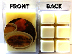 Pumpkin Creme Brulee 3.2 Ounce Pack of Soy Wax Tarts (6 Cubes Per Pack) - Scent Brick, Wickless Candle - mels-candles-more