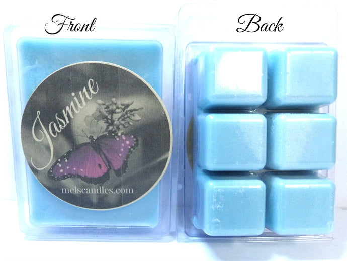 Jasmine 3.2 Ounce Pack of Soy Wax Tarts - Scent Brick, Wickless Candle - mels-candles-more