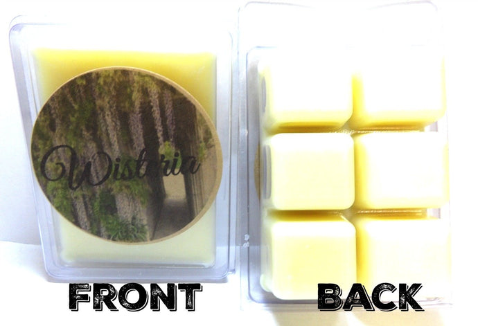 Wisteria 3.4 Ounce Pack of Soy Wax Tarts / Mel's Melts / Scent Brick - mels-candles-more