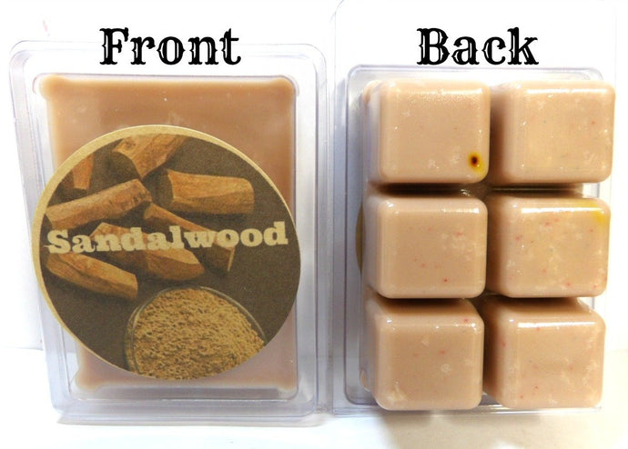 Sandalwood 3.2 Ounce Pack of Soy Wax Tarts - Scent Brick, Wickless Candle - mels-candles-more