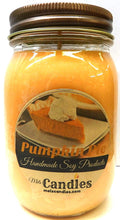 Load image into Gallery viewer, Pumpkin Pie 16 Ounce Country Jar 100% Soy Candle - Handmade in USA - mels-candles-more