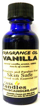 Load image into Gallery viewer, Vanilla Premium 1oz 29.5ml Blue Glass Bottle - Skin Safe Oi Premium Fragrance oil infused with Essential, l, Candles, Lotions Soap and More - mels-candles-more