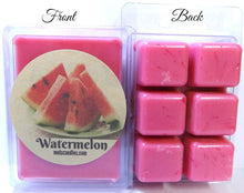 Load image into Gallery viewer, Watermelon 3.2 Ounce Pack of Handmade Soy Wax Tarts - Scent Brick, Wickless Candle - mels-candles-more