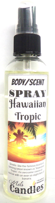 Hawaiian Tropic 4 Ounce Bottle of Body Spray / Room Spray / Scent Spray