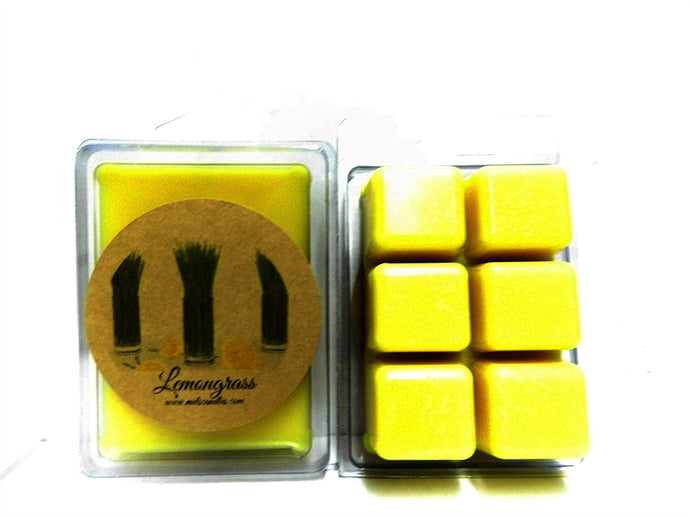 Lemongrass 3.2 Ounce Wax Tarts - Scent Brick, wickless candle, wax brick, scent cubes - mels-candles-more