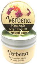 Load image into Gallery viewer, Verbena - 4oz All Natural Hand Made Tin Soy Candle, Take It Any Where - mels-candles-more