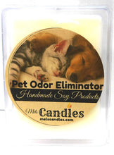 Load image into Gallery viewer, Pet Odor Eliminator 3.2 Ounce Pack of Soy Wax Tarts (6 Cubes Per Pack) Scent Brick, Wickless Candle - mels-candles-more