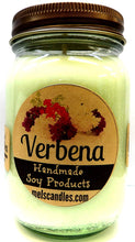 Load image into Gallery viewer, Verbena 16oz Country Jar All Natural Handmade Soy Candle Wholesale Scented Candles - mels-candles-more