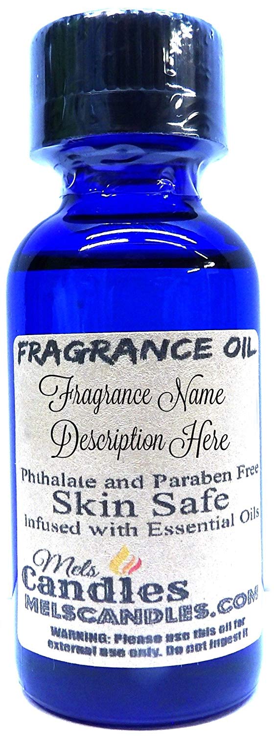 Evergreen 1oz 29.5ml Blue Glass Bottle of Skin Safe Fragrance Oil - mels-candles-more