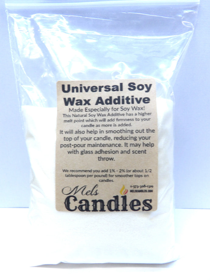 Universal Soy Wax Additive - 5 ounces - comes in a clear Bag - Candle Making Additives - mels-candles-more
