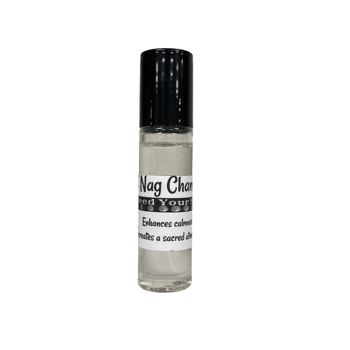 Nag Champa 10 ml Glass Roll on Bottle of perfume oil
