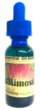 Load image into Gallery viewer, Mimosa 1 ounce   29.5 ml BLUE GLASS Bottle of Skin Safe Essential Oil Blend Fragrance Oil