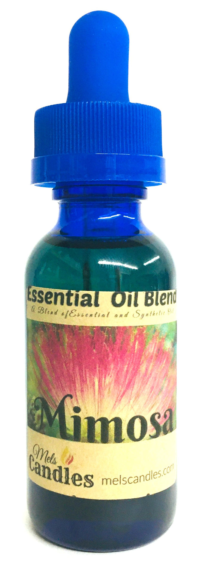Mimosa 1 ounce   29.5 ml BLUE GLASS Bottle of Skin Safe Essential Oil Blend Fragrance Oil