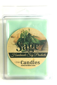 Sage - 3.4 Ounce Pack of Handmade Soy Wax Tarts - Mels Melts