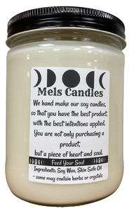 Papa's Pipe 16oz Jar Soy Candle -Tobacco and Cherry Blend