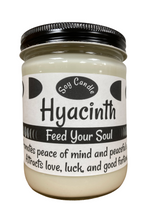 Load image into Gallery viewer, Hyacinth 16oz Glass Jar-Soy Candle - Handmade
