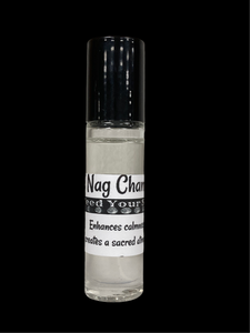 Nag Champa 10 ml Glass Roll on Bottle of perfume oil